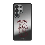 Stay Lucky - Samsung Galaxy S25 Ultra Case, Elite Mirror Dark (Magnetic) / Silver