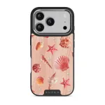Seashells - iPhone 17 Pro Case, Elite Dark (MagSafe) / Silver
