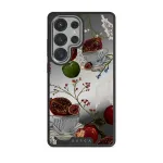 Afternoon Tea - Samsung Galaxy S25 Ultra Case, Elite Mirror Dark (Magnetic) / Silver