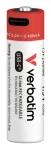 Verbatim 30249 USB-C laetavad Li-ion AA-akud 2100 mAh (pakendis 4 tk)