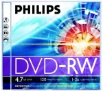 DVD-RW 4,7 GB x2, Jewel-karp