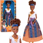 Anlily Doll in the colorful styling of the African holiday Kwanzaa ZA6222