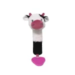 Squeeze Toy - 94963 - COW - WHITE / BURGUNDY - size 17 cm