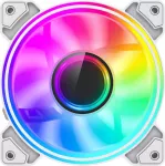 &bdquo;GameMax Dual Ring Infinity WH&ldquo; ventilaator