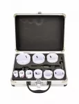 AWTOOLS bimetall-puurid, komplekt 19&ndash;64 mm, 13 tk, &bdquo;BLACK LINE&ldquo;, metallkott