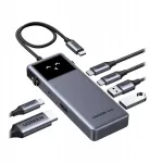 USB-jaotur Ugreen Hub UGREEN CM889 6-in-1 USB-C&ndash;HDMI, 4K, 3 USB-porti, PD 100 W