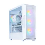 Zalman I3 NEO V2, ATX Mid Tower PC Case, 4 x 120mm RGB Fans, White