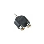 3.5mm Male to Dual RCA Female Audio Adapter