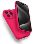 &bdquo;Softy Case iPhone 15 Pro&ldquo; fuksia