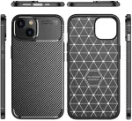 "Carbon Silicone Case Samsung Galaxy S24 Plus" Black
