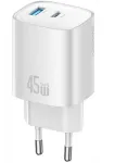 CC290 T66 45 W GaN 1xUSB-A 1xUSB-C h&otilde;bedane