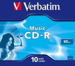 CD-R Audio 700MB x16 Jewel Case 10