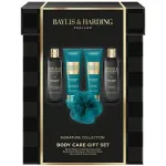 &bdquo;Baylis & Harding&ldquo; &bdquo;Signature Collection&ldquo; kehahoolduse kinkekomplekt (must pipar ja žen&scaron;en) &ndash; meestele m&otilde;eldud kehahoolduse kinkekomplekt (5 tk)