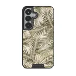 Happy Place - Palm Samsung Galaxy S25 Plus Case, Elite Dark (Magnetic) / Silver