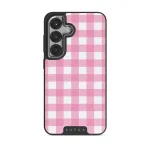 Think Pink - Samsung Galaxy S25 Case, Elite Dark (Magnetic) / Silver