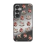 Rocking Around - Samsung Galaxy S25 Case, Elite Mirror Dark (Magnetic) / Silver