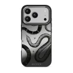 Poison - iPhone 17 Pro Case, Elite Mirror Dark (MagSafe) / Silver