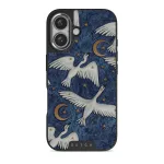 Star Crossed - iPhone 16 Plus Case, Elite Dark (MagSafe) / Silver