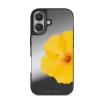 Hibiscus - iPhone 16 Case, Elite Mirror Dark (MagSafe) / Silver