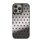 Red Velvet - iPhone 16 Pro Case, Elite Mirror Dark (MagSafe) / Gold
