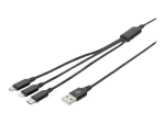 USB > Lightning/Mikro-USB/USB-C 1m Digitus Must