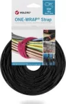 &bdquo;One Wrap&ldquo; hoidik koos &bdquo;Velcro&ldquo; kleeplindiga, 20 mm x 330 mm, 100 tk, tulekindel, must