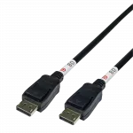 DELTACO DisplayPort-kaabel, DP 2.1, 8K, DP80, 0,5 m, must / DP80-1005 / 1902628