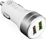 &bdquo;Modecom&ldquo; laadija MC-QCU2-07, 2 USB-A-pistikupesaga, 3 A (ZT-MC-QCU2-07)