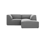 Velvet Modular Right Corner Sofa, "Siena", 3 Seats, 186x180x69 Made in Europe