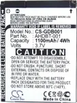 Battery AHDBT-001 for GoPro Hero 2/ Hero/ HD Hero/ CS-GDB001