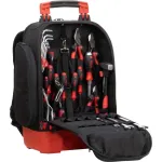 Tool backpack mechanic set, tool set (black/red, 41 pieces, backpack