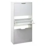 Shoe rack with 3 drawers white