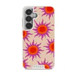 Sunset Glow - Samsung Galaxy S25 Case, Elite Light (Magnetic) / Silver