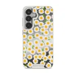 Pure Bliss - Daisy Samsung Galaxy S25 Plus Case, Elite Mirror Light (Magnetic) / Silver