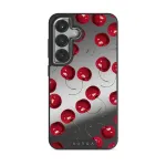 Cherrybomb - Samsung Galaxy S25 Plus Case, Elite Mirror Dark (Magnetic) / Silver
