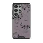 Taurus - Samsung Galaxy S25 Ultra Case, Elite Dark (Magnetic) / Silver / Purple