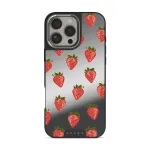 Strawberry Girl - iPhone 16 Pro Max Case, Elite Mirror Dark (MagSafe) / Silver