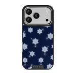 Frosty Pines - iPhone 17 Pro Case, Elite Dark (MagSafe) / Silver