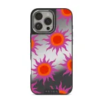 Sunset Glow - iPhone 16 Pro Case, Elite Mirror Dark (MagSafe) / Silver
