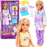 Anlily Lala for a sleepover - in pajamas, a dressing gown and a cuddly toy ZA6224