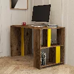 &Otilde;ppelaud, Hanah Home, p&auml;hkel Kollane, 120 x 75,4 x 60, cm