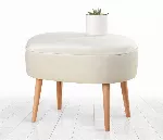 Pouf Hanah Home Moile, kreem, 63 x 47 x 44