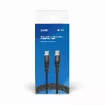 Savio CL-160 USB kaabel 2 m USB 2.0 USB C - USB C Must