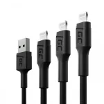 3x GC Ray USB kaabel Lightning 30, 120, 200cm, LED