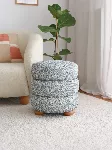 Pouf Hanah Home Boumy, sinine Hall, 42 x 44 x 42