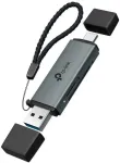 "TP-Link UA430D USB3.0 Type-C ja Type-A SD+microSD 3.0 adapter."