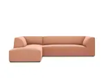 Velvet Modular Left Corner Sofa, "Siena", 4 Seats, 273x180x69 Made in Europe