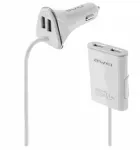 Car charger C-400 9.6A 4xUSB High Speed white