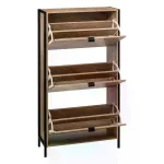 natural oak effect 3-drawer shoe cabinet