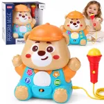 Interactive TEDDY BEAR KARAOKE + microphone Musical toy for toddlers ZA6617